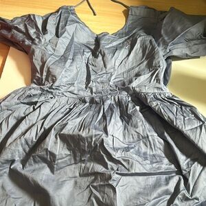 Blue Puffed Sleeve Dress from oak and fort